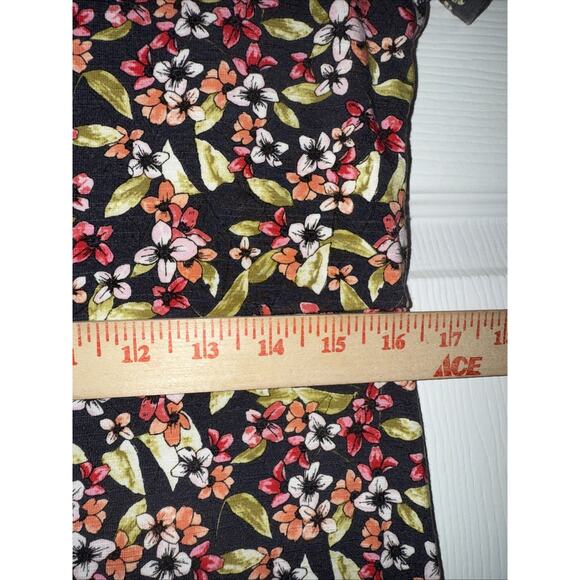 J. Jill Sz XS Maxi Dress Floral Print Flowy Short Sleeve Casual Relaxed - Picture 7 of 12